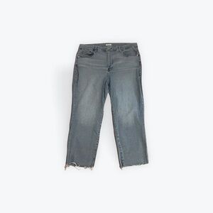 Good American Cropped Blue Jeans